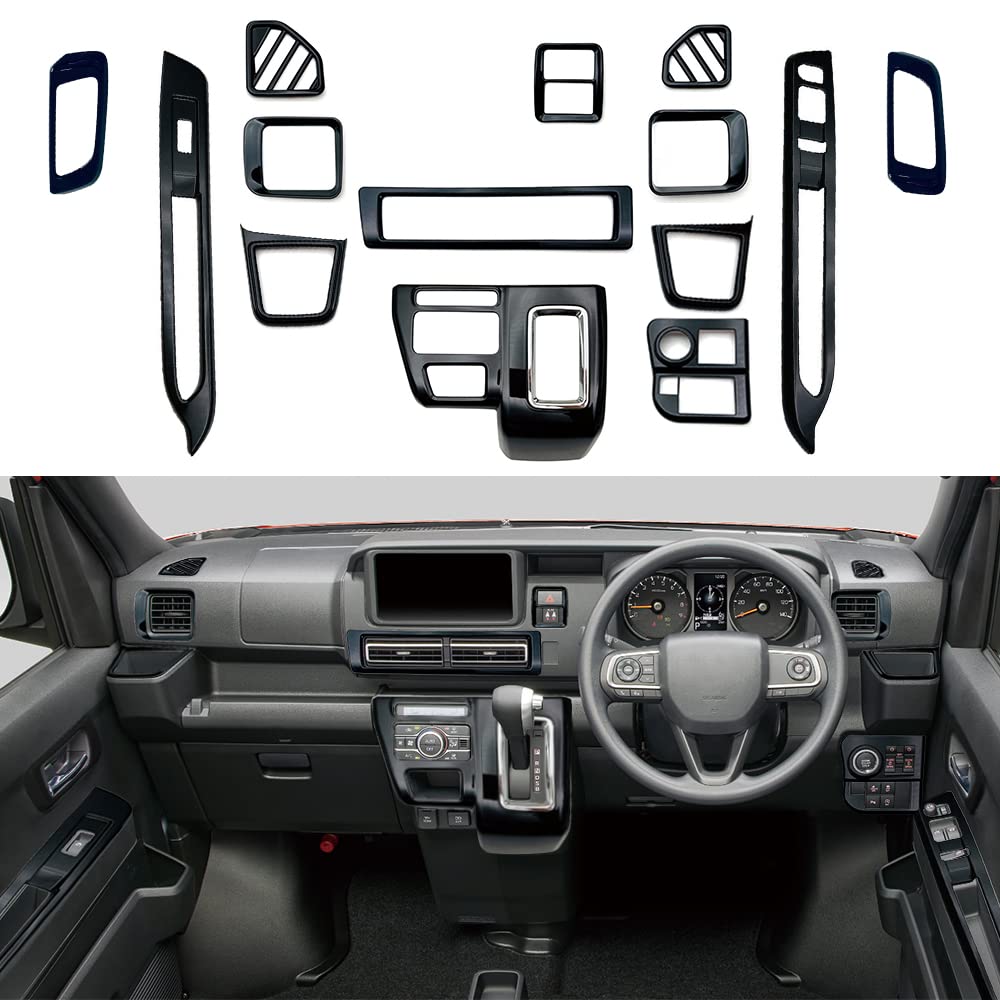 

YOFAMO Cup Консоль регулювання дверей кондиціонера Аварійна світлова сигналізація та Кришки та рамки склопідйомників для Нового Daihatsu Atrai Комплект з 14 Передні