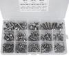 180 Pcs 304 Stainless Steel Self Tapping Screws M3 M4 M5 M6 Truss Head Wood Screws Flat Head Coarse Threaded Assortment Set