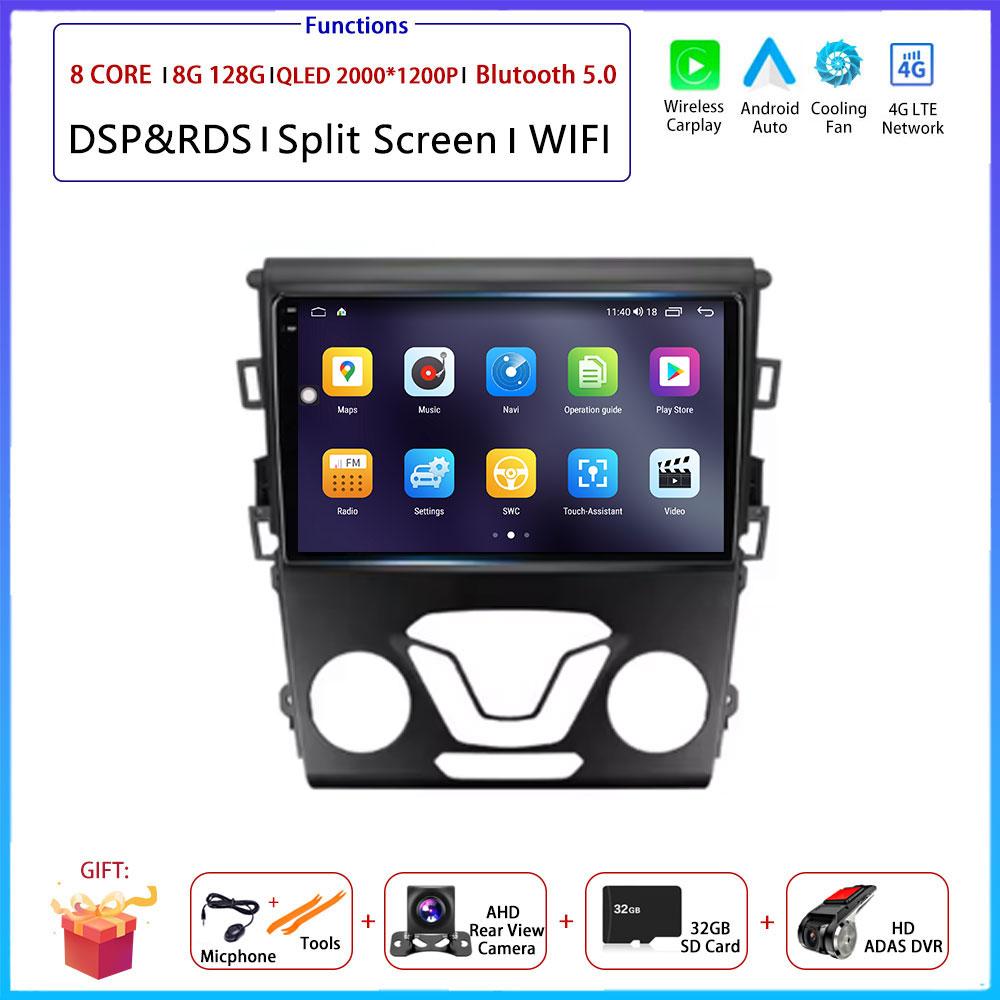 Android Carplay Auto For Ford Mondeo 5 Fusion 2012 2013 2014 2015 2016 - 2019 Car Radio Navigation GPS Multimedia Video Player
