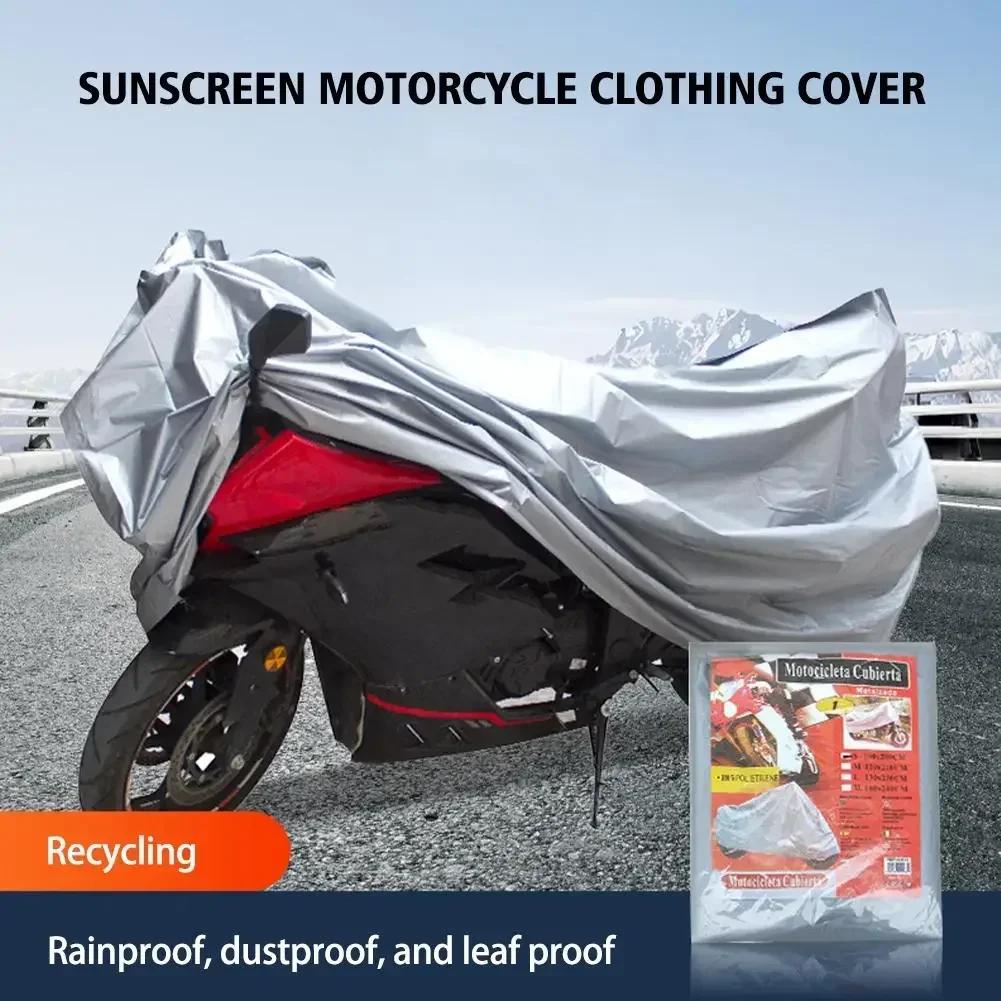 Silver Rainproof Outdoor Protective Cover S-xl Universal For Bicycle Motorcycle Electric Vehicle Waterproof Dustproof Vehicle Cover S