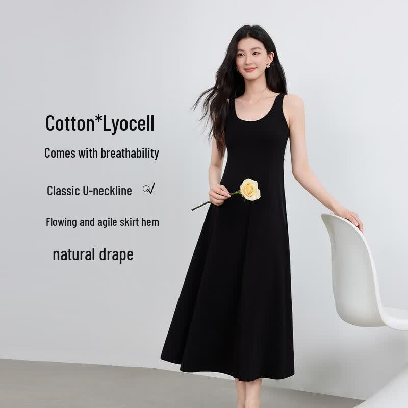 FivePlus Tencel Blend U-Neck A-Line Dress XL