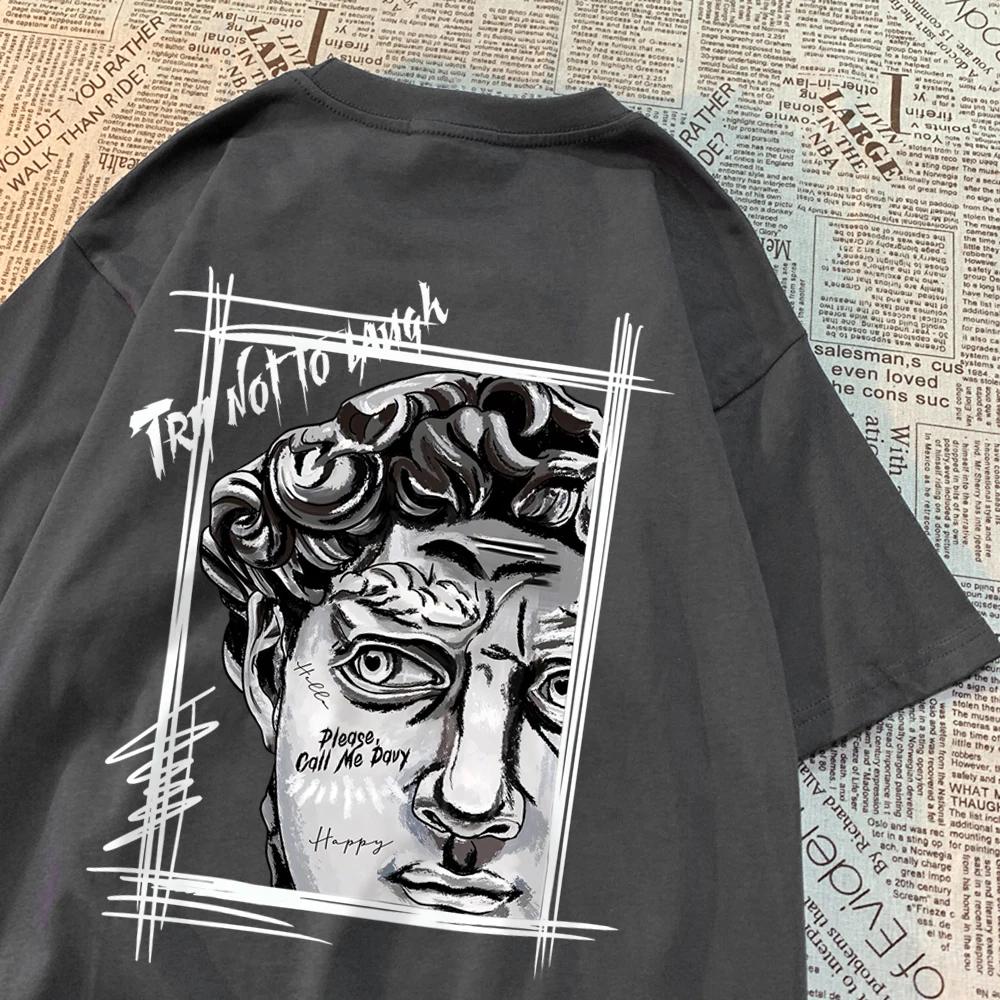 Tay Not To Lauge Art Print Tshirts Men Women Cartoon Cotton T-Shirts Cotton Summer Fashion Tee Clothes Casual O-Neck Tshirt