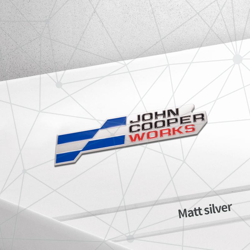 3D Auto Metal 2025 JCW Grille Badge Car Rear Trunk Emblem Sticker Decor For Cooper S F66 F65 F67 Aceman Clubman U25 J01 J05