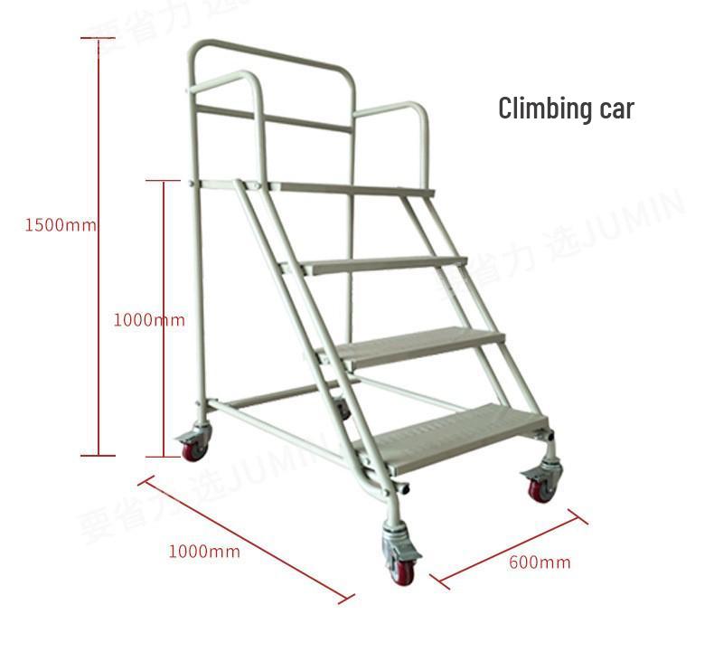 1.5m Mobile Order Picking & Safety Ladder with Platform