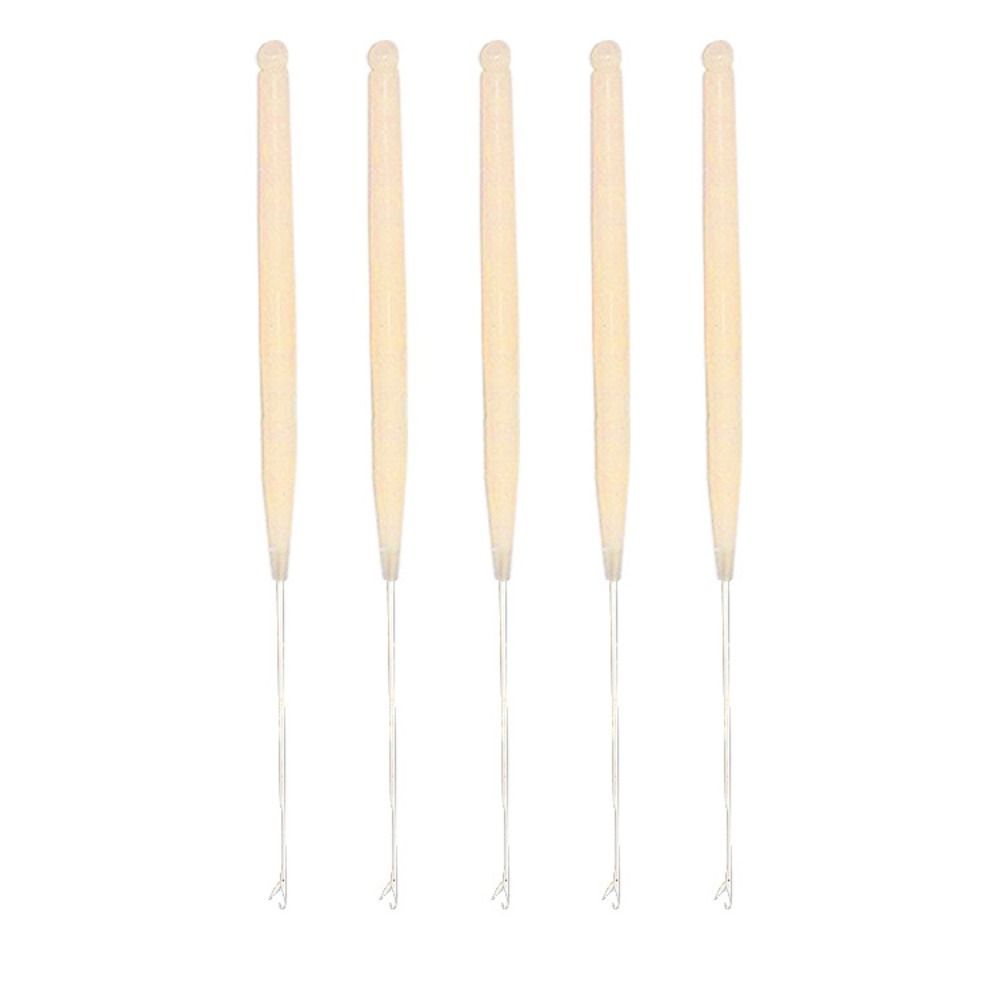 5 teile/satz Schwarz Dreadlock Häkelnadel Beige Micro Haken Nadel DIY Zopf Nadel für Jumbo Flechten