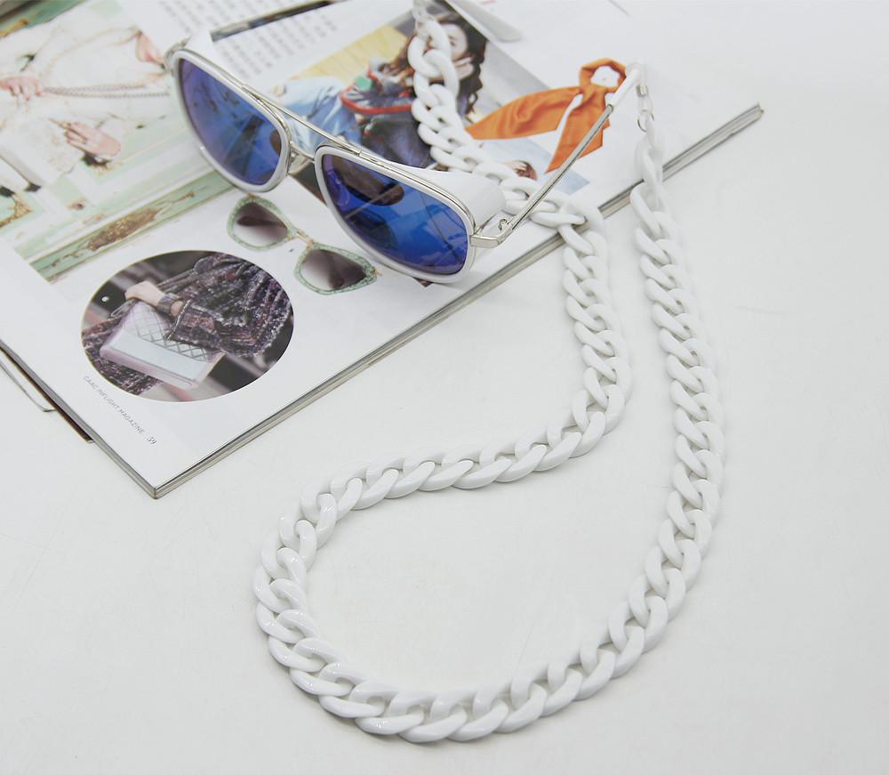 Acrylic Glasses Chains For Women Holder Cord Reading Sunglasses Chain Men Lanyard Eyeglasses Hanging Neck Chain Strap Rope Trend