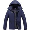 Men's Winter Windproof Fleece-Lined Cotton Jacket - Thickened Outerwear for Outdoor Cold-Weather Protection