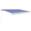 Manual Cassette Awning 400x300 cm Blue and White