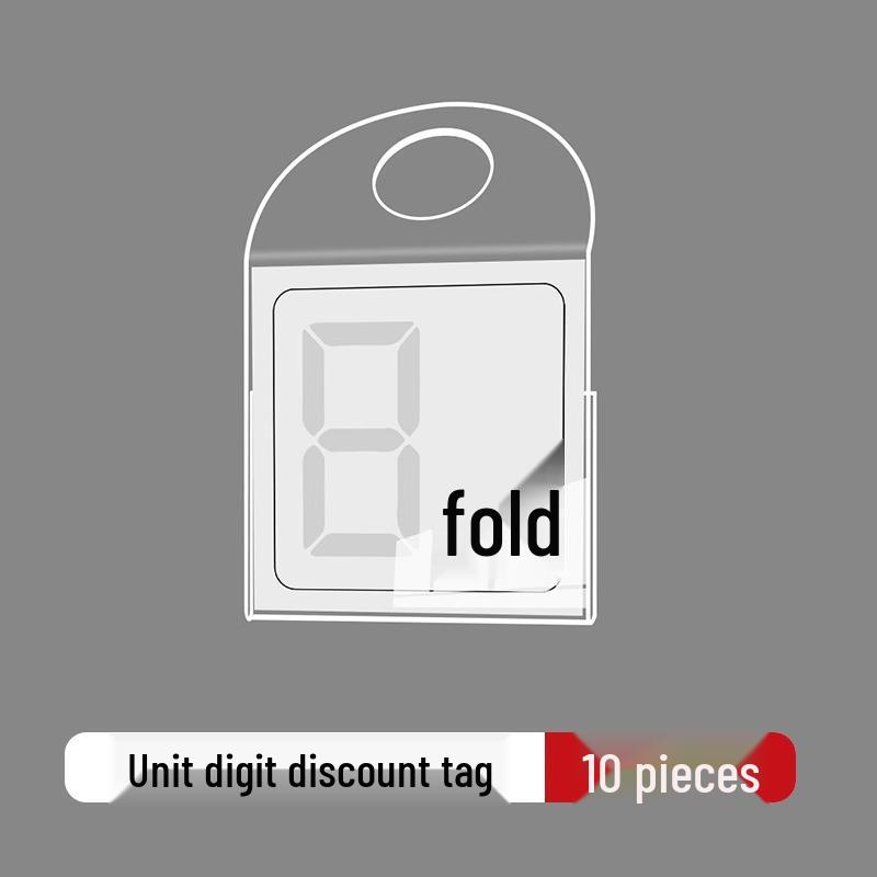 Promotional Clothing Store Hang Tag: Price, Discount, Recommended Label for Shelf Display