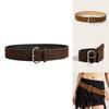 Street Style Solid Color Suede Women Casual Wide Belt For Trendy Womens Accessories