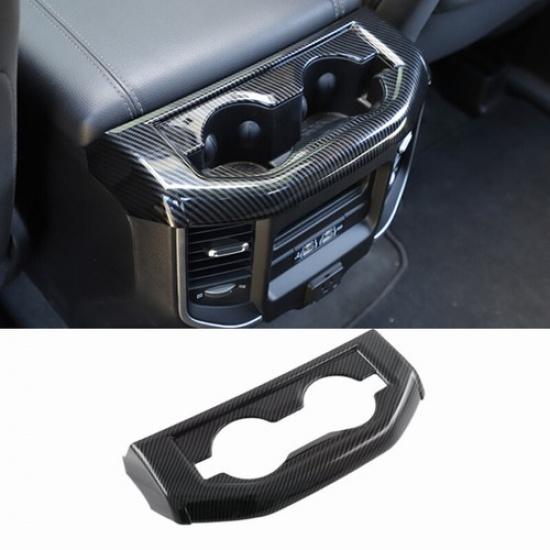 Панель-крышка заднего подстаканника из углеродного волокна, интерьер, для Dodge Ram 1500 -