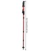Outdoor Aluminium Alloy 4-Sections Suspension Straight Handle   Pole Walking Stick Alpenstock for Climbing Camping