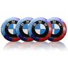 4pcs Car Wheel Center Hub Cap Badge Logo Sticker For BMW M Performance E84 E87 X5 E70 F25 E90 E91 F01 F02 E60 E61 F10 F15 F30 M3 HA4