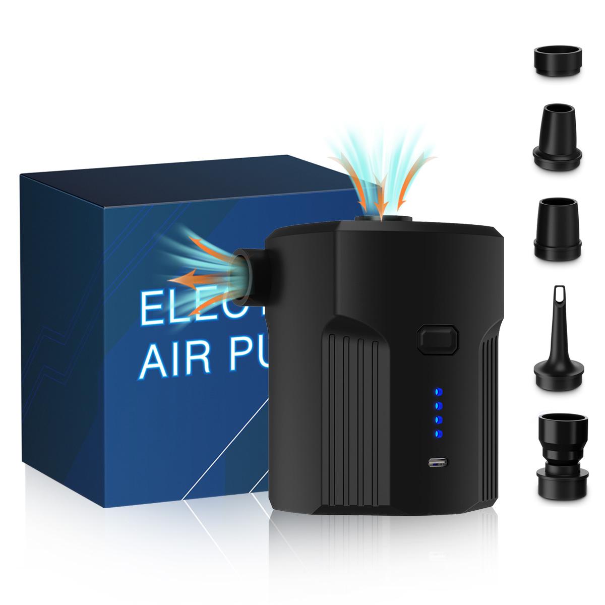 

Portable Electric Air Pump for Inflatables with 5 Nozzles for Outdoor Camping,Air Mattress Beds,Boats,Cushion,Couch,Pool Floats 20244