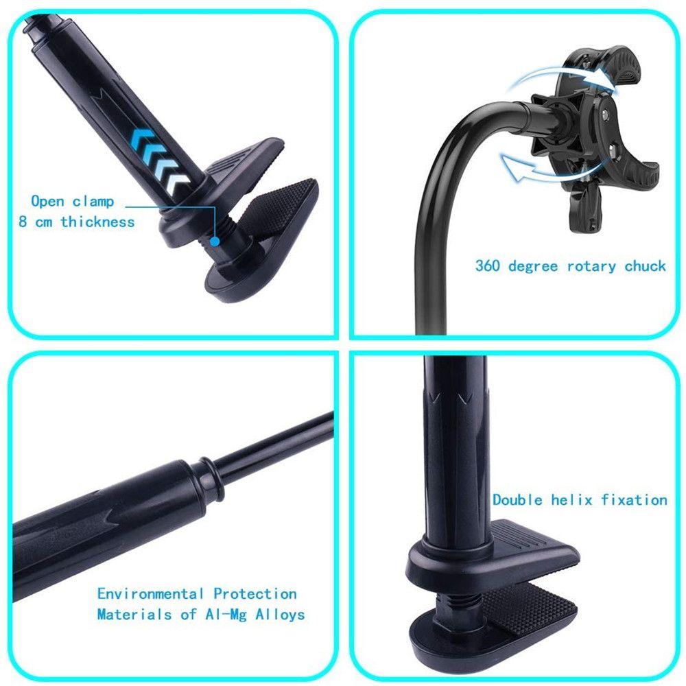 Adjustable Clamp Hair Drye Holder Hands-Free Hair Dryer Bracket Rotatable Pet Grooming Shelf