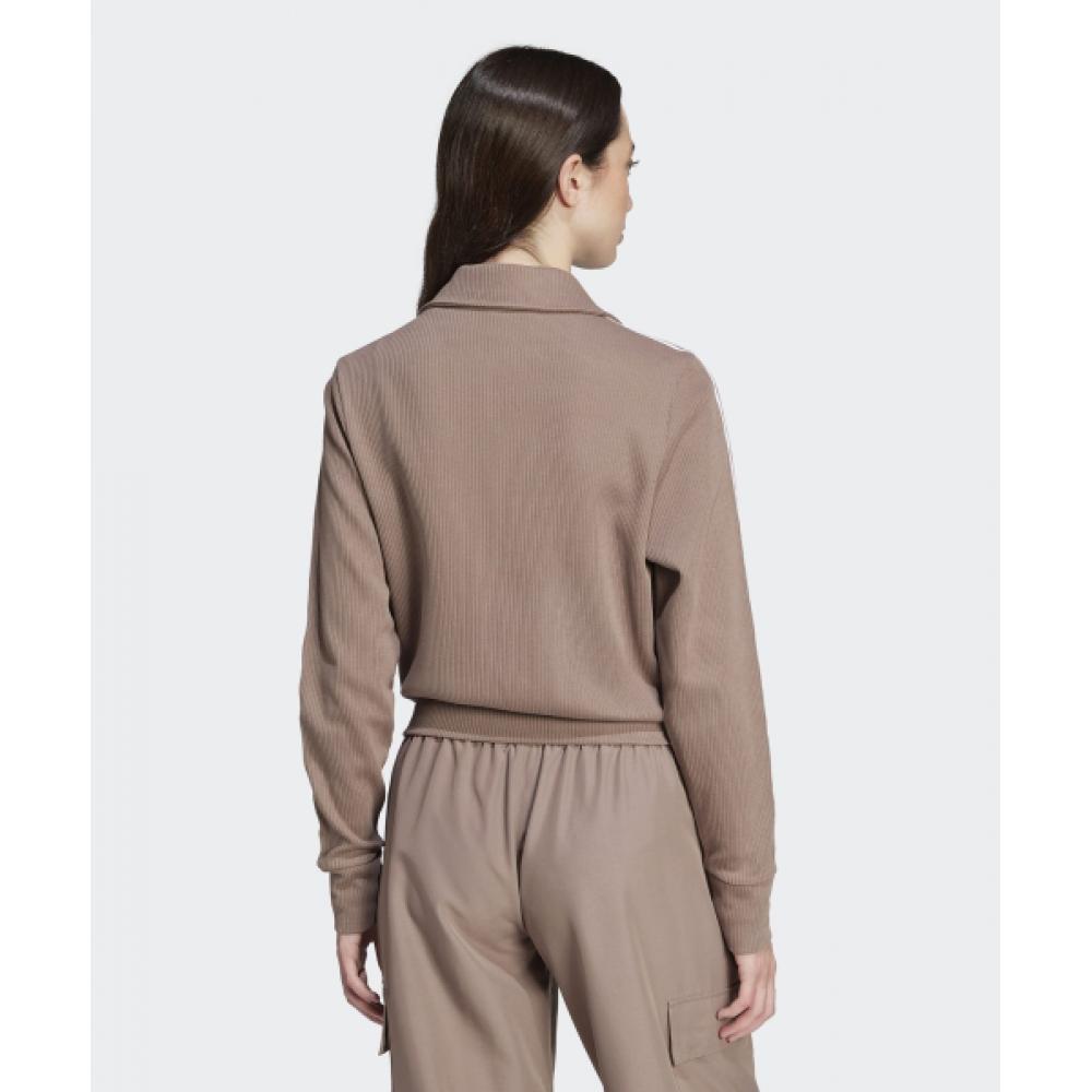 Adidas Firebird Knit Top   Trace Brown Jd4604