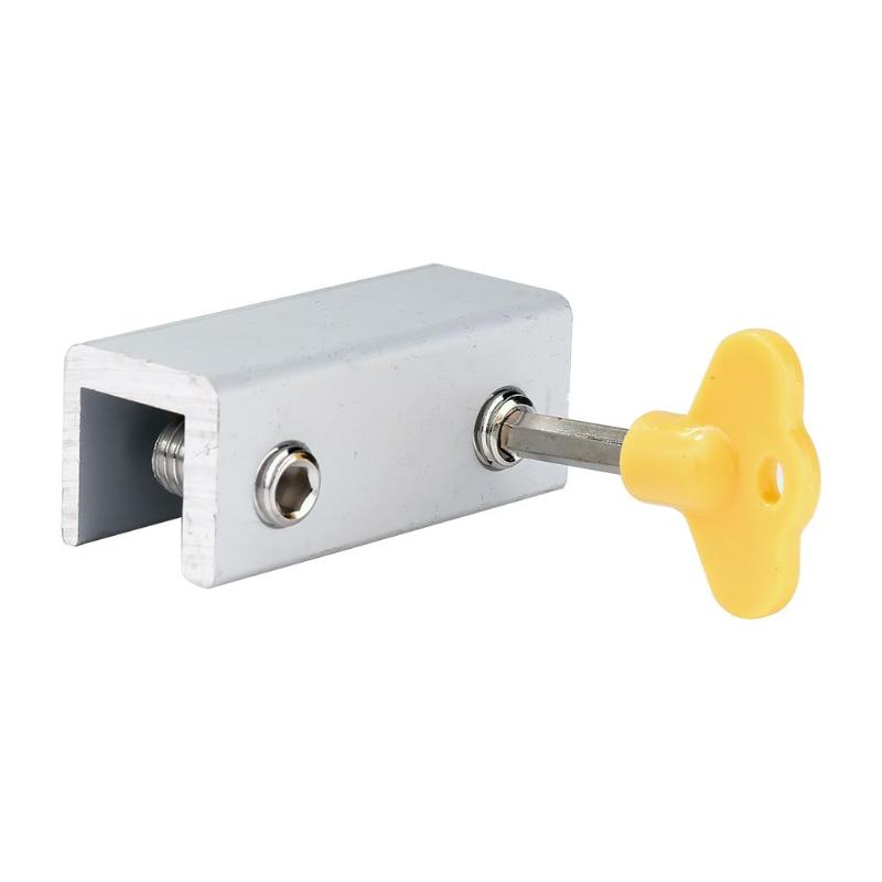 Security Anti-theft Key Lock Aluminum Alloy Window Sliding Doors Restrictor Door Household Hardware for Baby Kids Safety