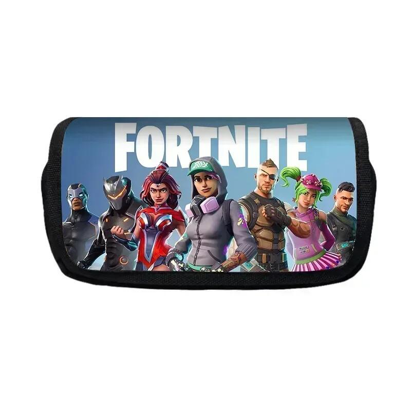 Fortnite Penály Multifunkční Krabička na Psací Potřeby Dětský Velkokapacitní Dvouvrstvý Penál