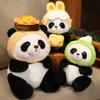 30/40CM Foodie Panda Plush Toy Ice Cream Hamburger Take-Out Food Panda Super Full Soft Chinese Animal Doll Children's Birthday