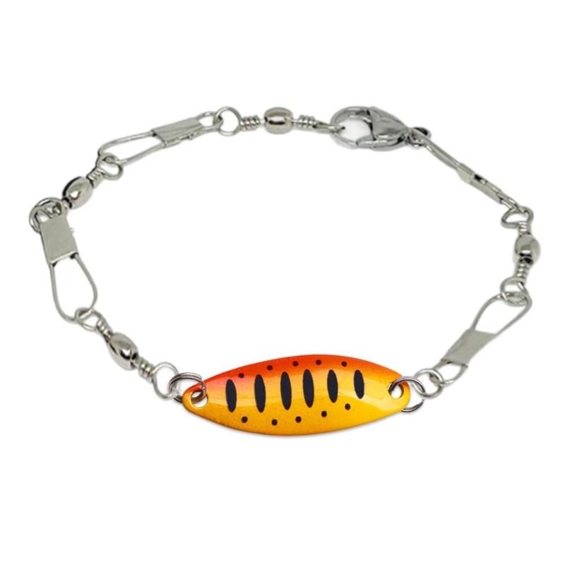 Verstellbares Outdoor-Sportarmband Legierung Angelköder-Anhänger Handgefertigte Haken-Designs Geschenk für Naturforscher