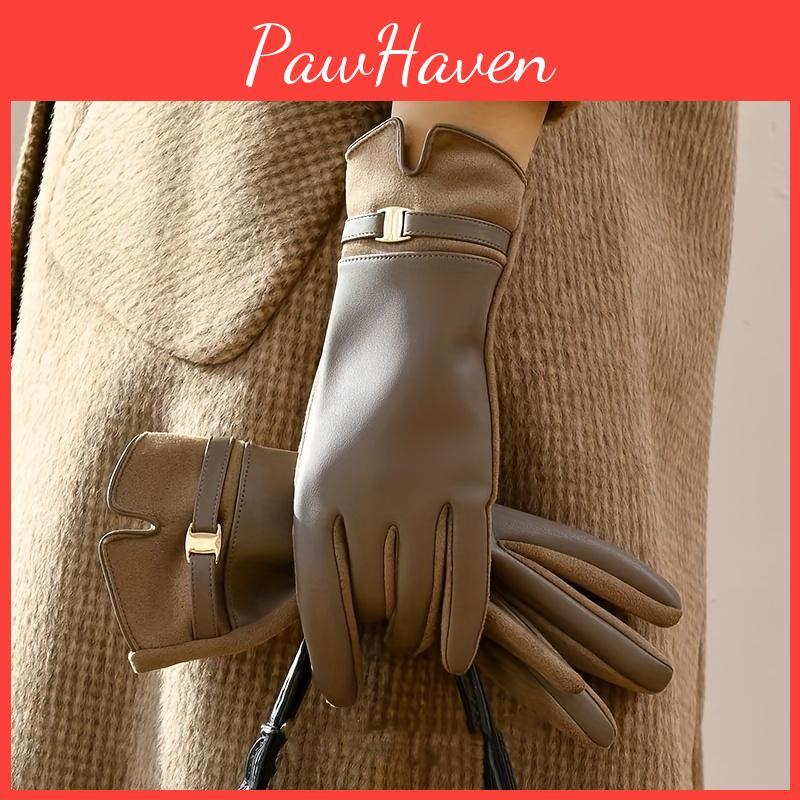 Winter Touch Gloves Elegant Screen For Women 100 Polyester Woven Full Finger Gloves