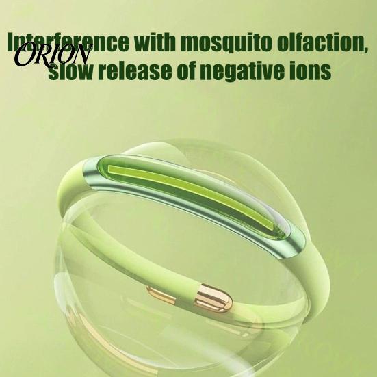 Refillable Essential Oil Bracelet Mosquito Repellent with Plants Oil, DEET-Free Silicone Wristband Wearable for Kids Adults, Bangle Outdoor