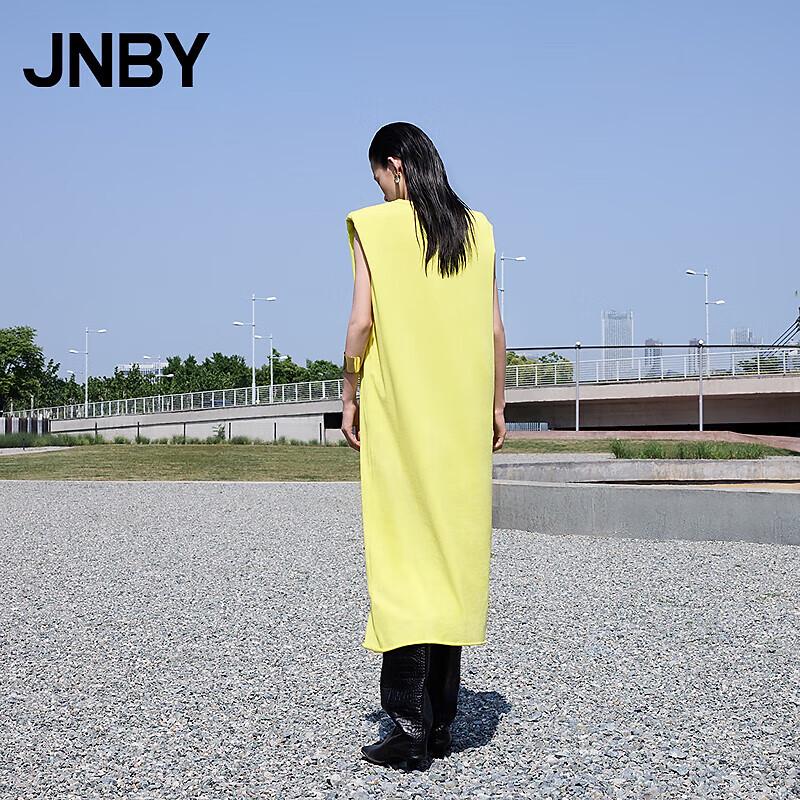 JNBY 2025 Summer Sleeveless Round Neck H-Line Long Dress