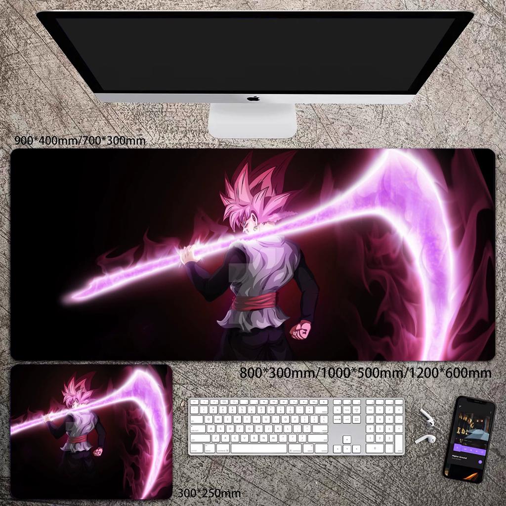 Skórzana podkładka pod mysz do biura Wysoka rozdzielczość Drukowanie Dragon Ball Mata na biurko Uroczy Son Goku Zablokowana krawędź Duży Pogrubiony Mata na biurko komputerowe Podkładka do pisania Klawiatura