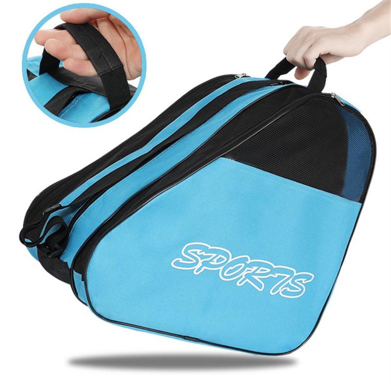 Half Net Roller Skating Bags Adult Children's Skating Shoes One Shoulder Backpack Roller Skating Large Capacity Storage Bag