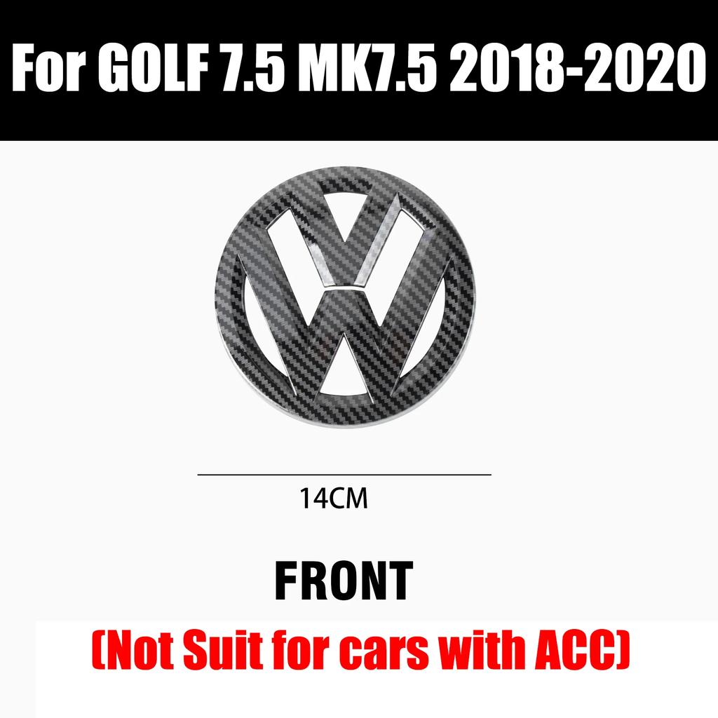 For VW VOLKSWAGEN New Non-destructive Car Front Radiateor Badge Stickers Rear Trunk Lid Badge Decal For Volkswagen Golf 7.5 VW M