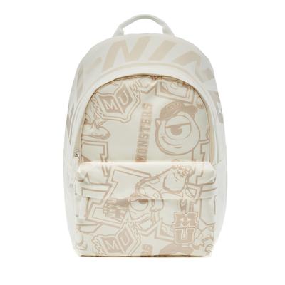 Li Ning Sports Lifestyle Series Disney Monsters University Collaboration Zipper Closure Design Polyester Backpack Unisex Backpack Off-White ABSU229-2
