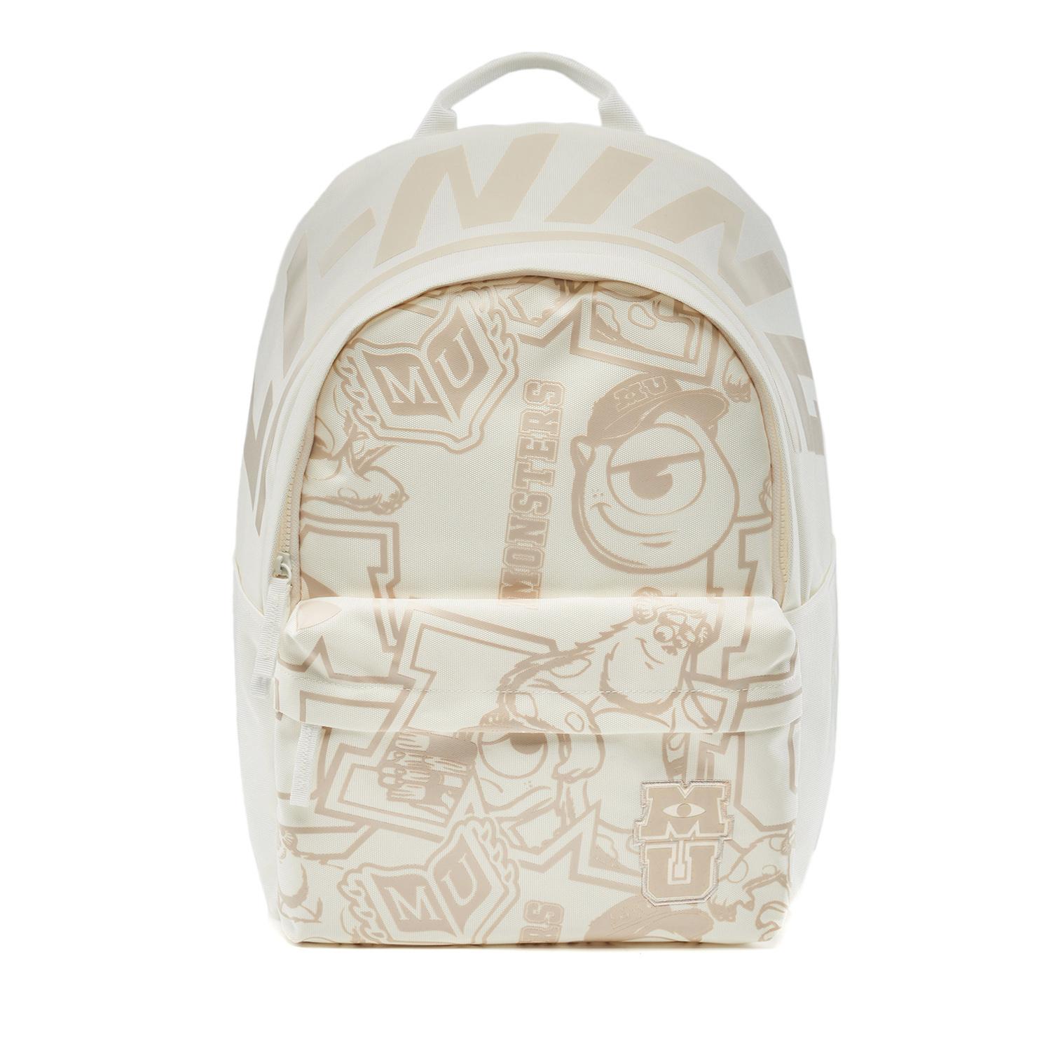 

Li Ning Sports Lifestyle Series Disney Monsters University Collaboration Zipper Closure Design Polyester Backpack Unisex backpack Off-White ABSU229-2 Ivory