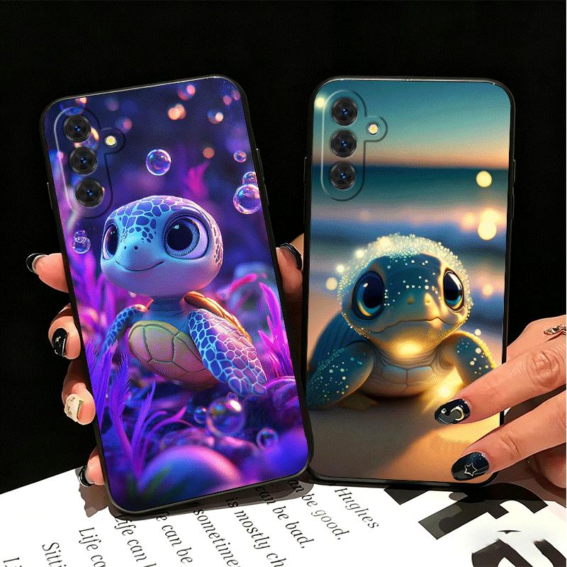 Cartoon Ocean Sea Turtle Soft Phone Case for Samsung A17 A37 A57 A16 A26 A36 A56 A15 A25 A35 A55 A14 A24 A34 A54 A13 A23 A33 A53
