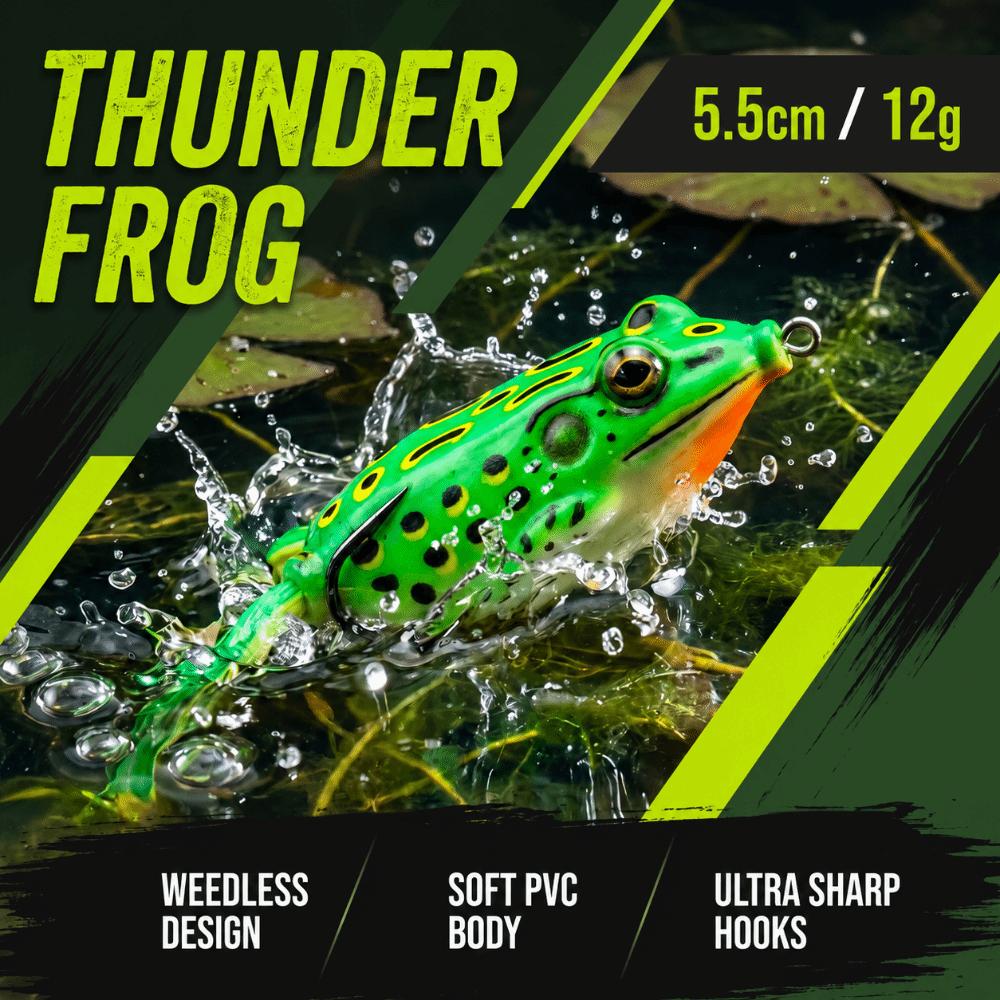 5PCS 5.5cm 12g Frog Crankbait Lures PVC Fishing Baits Durable Topwater Frog Lures  For Bass Fishing