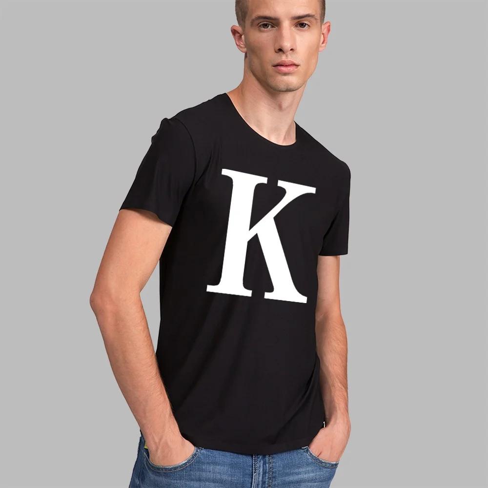 Fashion T-shirt White English Letter Font A B C D E F G Short Sleeve Tops O-neck Black Casual T-shirt Clothing Commuter Tops