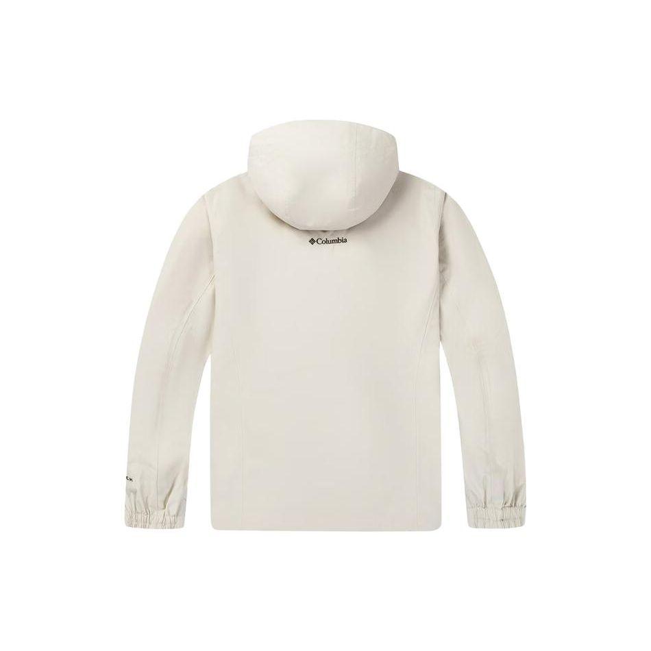 Columbia Cam Heights 2 Solid Logo Hooded Down Inner Layer 3 In 1 Waterproof Windproof Warm Jacket Unisex jackets Off-White XE1504-278