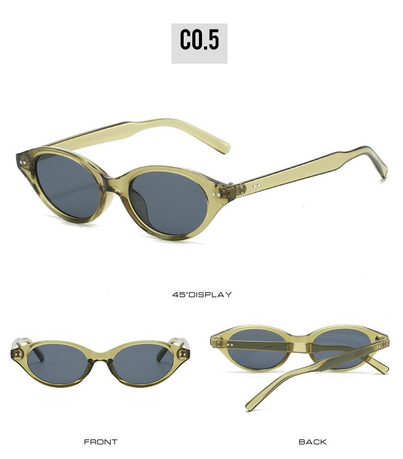 New Fashion Oval Sunglasses Vintage Polygonal Frame UV400 Protection Retro Designer Driving Shades
