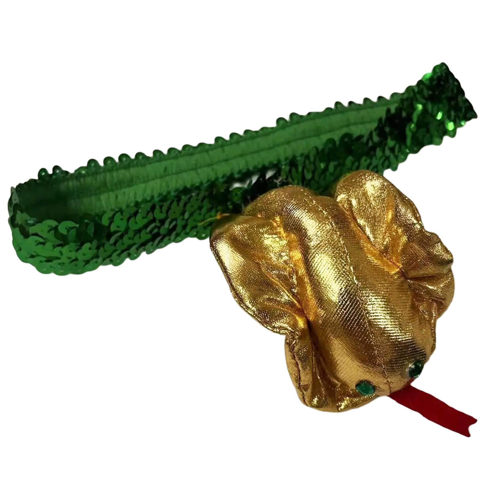 

Обруч для волос Золотые блестки Косплей Клеопатра Змеи Повязка на голову Косплей Товары Повязка на голову Змеи Повязка на голову Фото Реквизит C