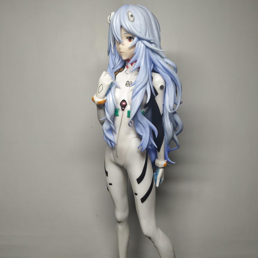 22cm Anime Figur Ayanami Rei Action Figur für Erwachsene Sammlerstück Modell Schreibtisch Dekoration Geschenk Puppe Spielzeug NGE PVC Kinderfreundlich Unterhaltsam Spaß Spielen Sicher