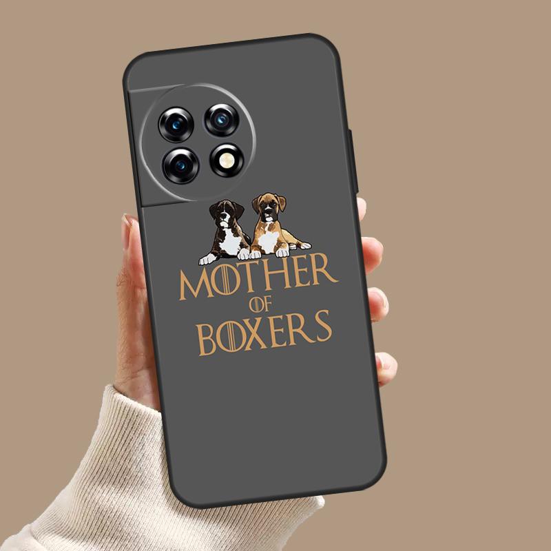 Boxer Dog Case For OnePlus 12 11 9 10 Pro 12R 10R 9R 8T 10T Nord 3 2T N10 N20 N30 CE 2 Lite CE4 Cover