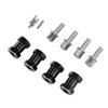 4pcs 18mm Wheel Spacers Fit for Scx10 1Celsius10 RC Crawler Car Brass Wheel Hubs Extension Drive Adapter