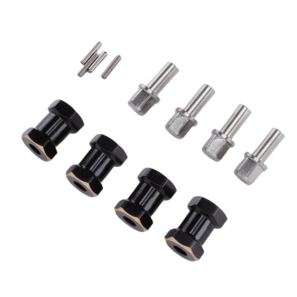 4pcs 18mm Wheel Spacers Fit for Scx10 1Celsius10 RC Crawler Car Brass Wheel Hubs Extension Drive Adapter