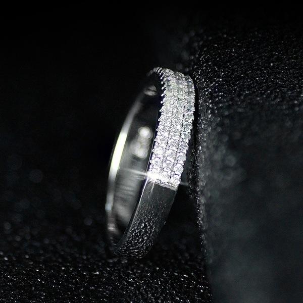 Fashion Women'S Dense Zircon Ring, Daily Versatile Ring Accessories