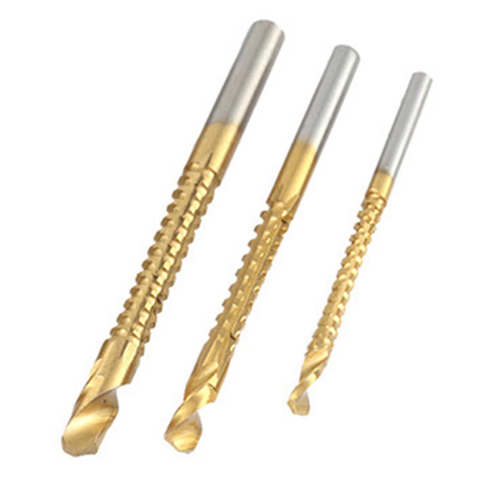 

3PC Saw Drill Woodworking Hole Drill Golden Sawtooth Drill Wooden Board Drilling Pulling Groove DIY and Irregular Hole Drilling