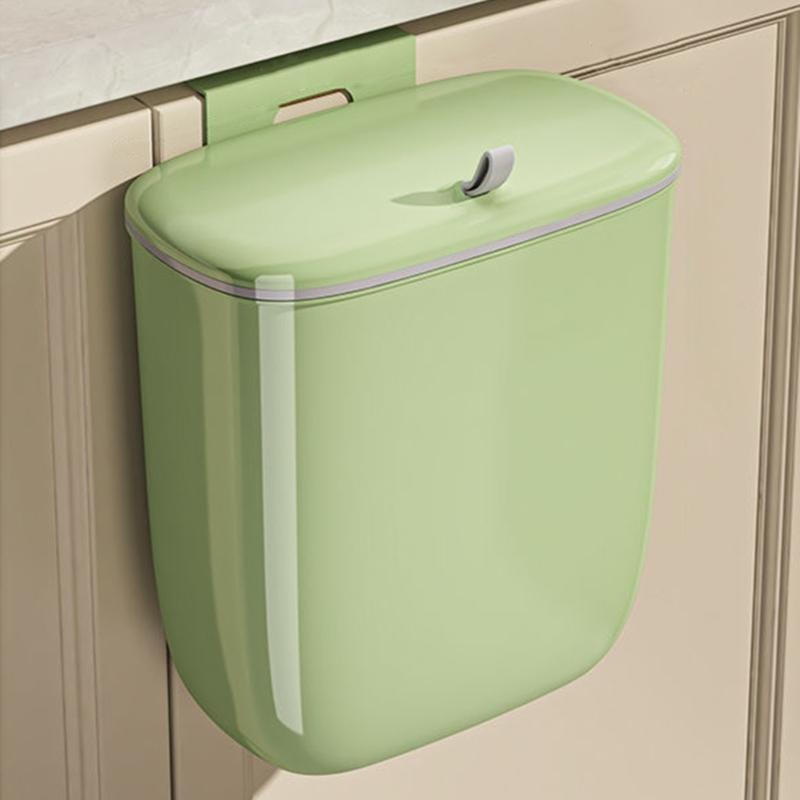 Plastic Trash Can, AntiOdor Hangings Trash Bin Perfect for Bathroom Cabinet Door Suitable Housewives Cooking Enthusiasts