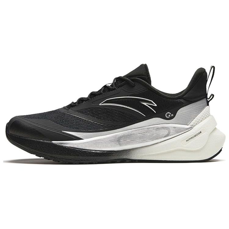 Anta C37 Series 4.0 Shock Absorbing Durable Low Top Running Shoes Men Sneaker Black Silver 912345538-5 42