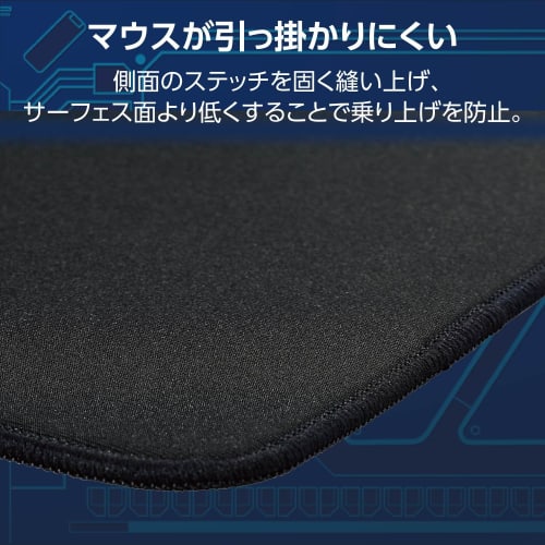 ELECOM Gaming Mouse Pad V custom W460 x D420 x H4.5mm Control Type Soft Rubber Black MP-VMP240BK