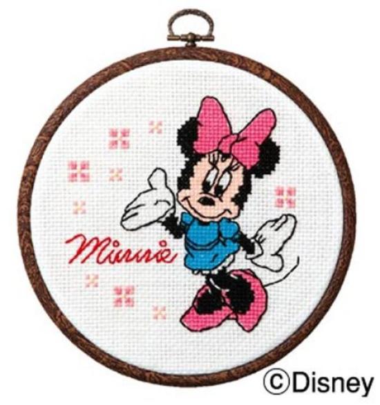 Olympus Thread Disney HoopEmbroidery Kit Minnie Mouse 7320
