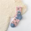 New Warm Winter Women's Cute Rabbit Panda Bear Plush Coral Fleece Socks Thick Sleeping Floor Bed Sokken Xmas Gift Dropship