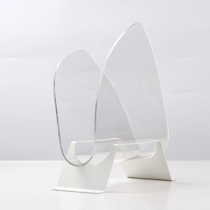 Nordic Simple Acrylic U-shaped Bookshelf Magazine and Newspaper Rack Living Room Study Basket Storage Decoration Storage Rack